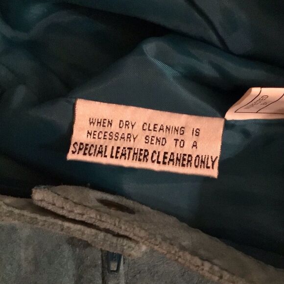 Vintage Global Identity G-III Teal Leather Skirt - Picture 7 of 8